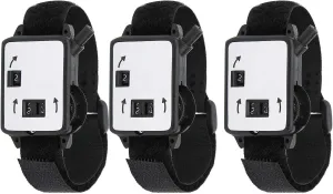 VBESTLIFE 3Pcs Score Counter Plastic Compact Watch Manual Type Portable Wristband Stroke Counter Score Keeper