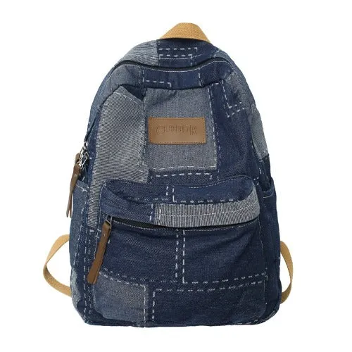 Vintage Denim Backpack