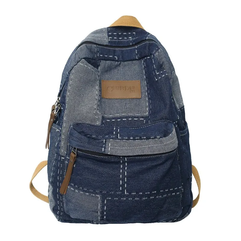Vintage Denim Backpack