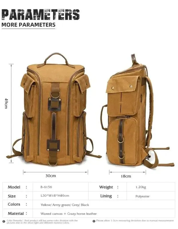 Vintage Leather Backpack