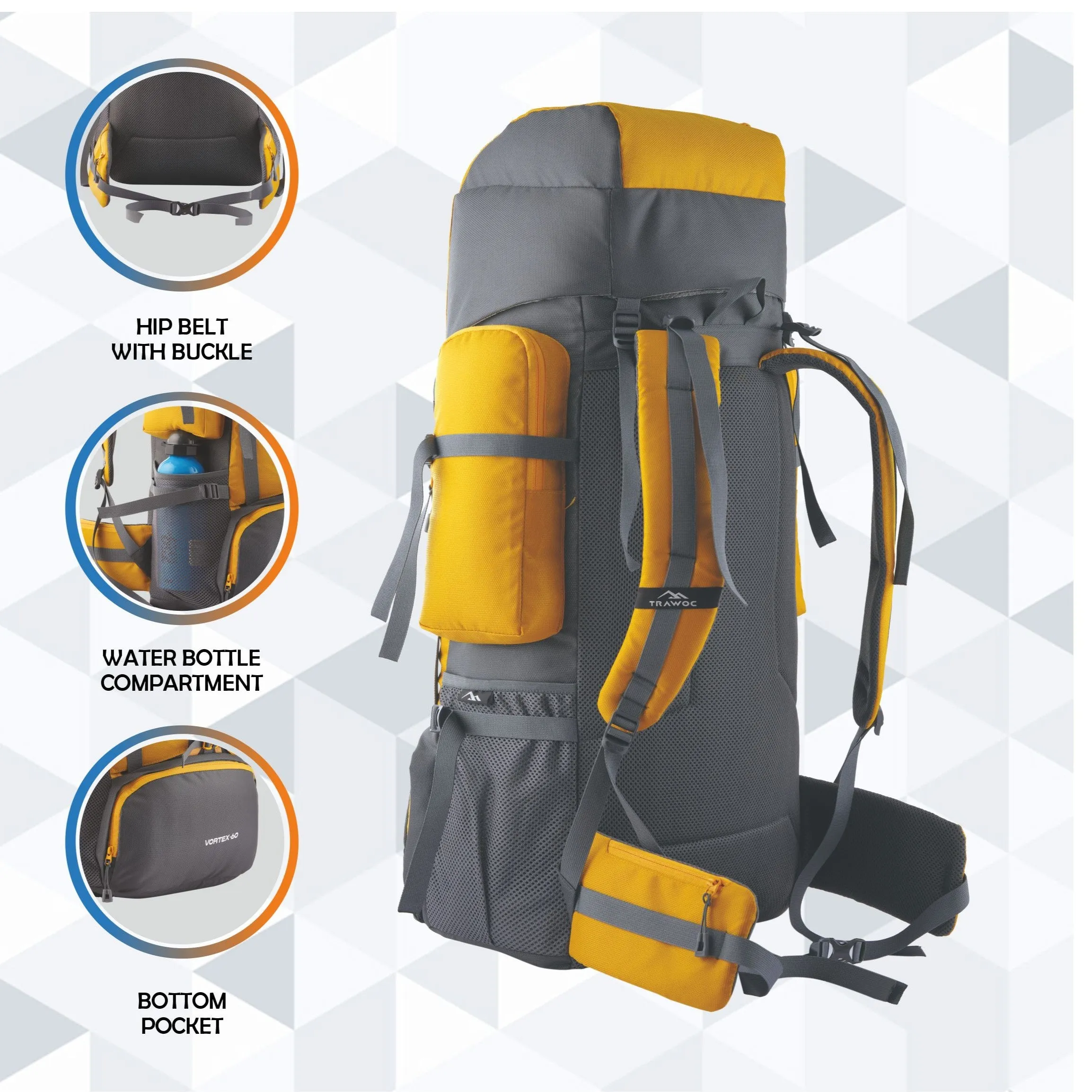 VORTEX-60 Rucksack - Yellow