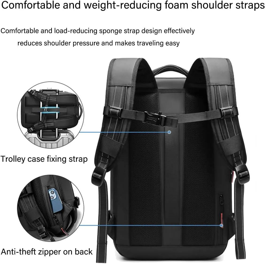VoyageVac Backpack with Pump, Expandable Vacuum Backpack Travel Water Resistant for Hiking, Airplane, Weekend Trips (Green, Standard)