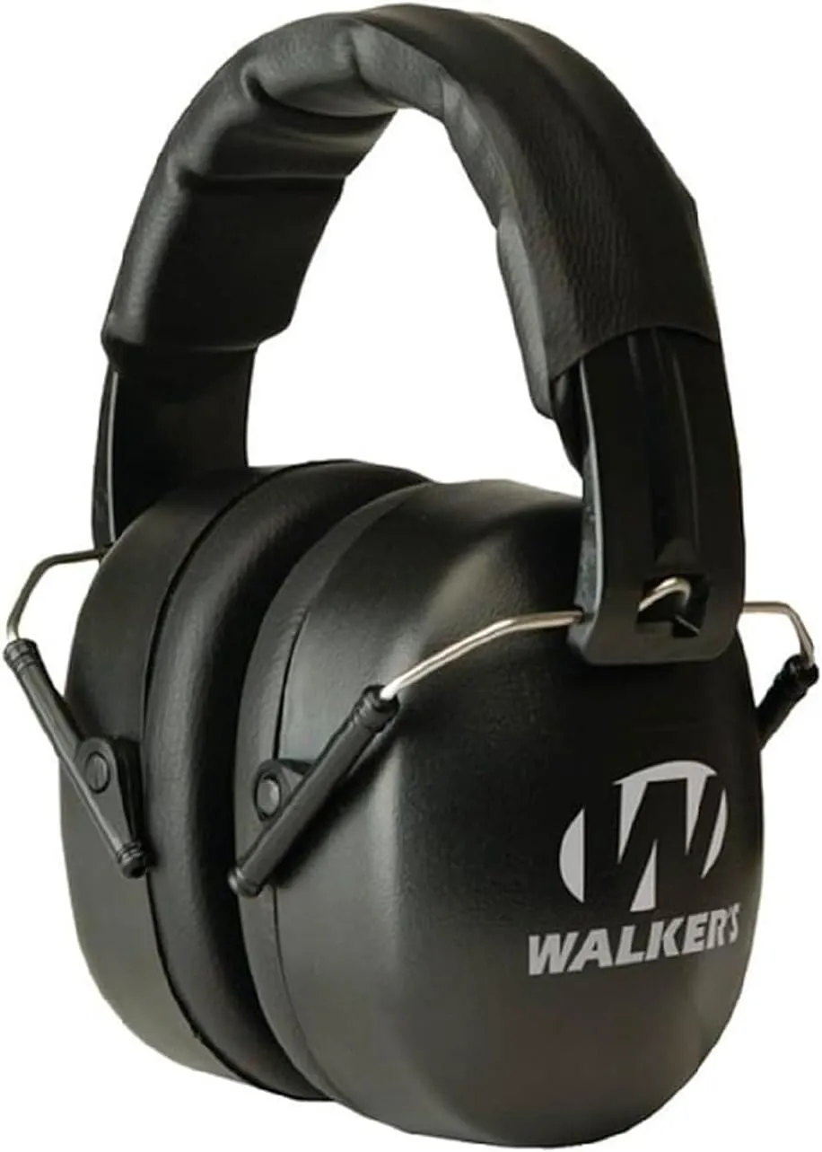 Walker's EXT Range Shooting Folding Muff - Compact 30dB NRR Noise-Blocking Hunting Gun Range Shooting Hearing Protection