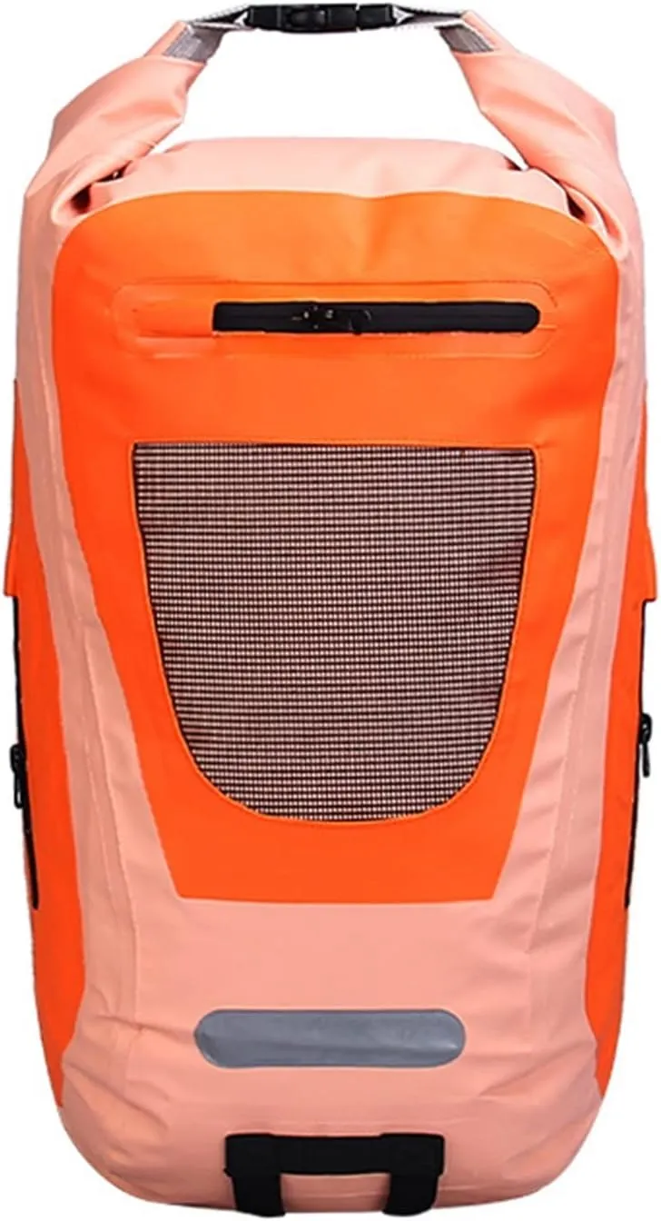 Waterproof Backpack, 25L Heavy Duty Floating Waterproof Dry Bag, Portable Seal Dry Bags with Zippered Pocket, Lightweight Bags (Color : C)
