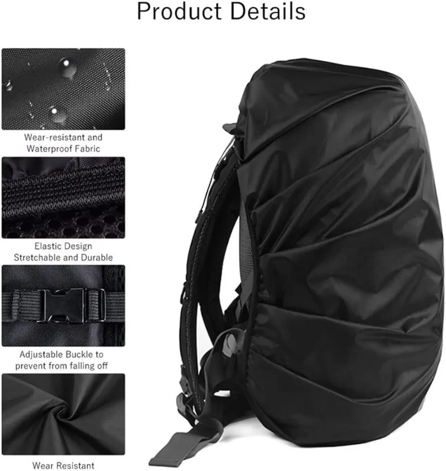Waterproof Backpack Rain Cover Reflective Waterproof Backpack Rain Cover Outdoor Sport Cycling Night Safety Light Raincover Case Bag Cover for Hiking Camping for Hiking，Camping(Green 40-50L)