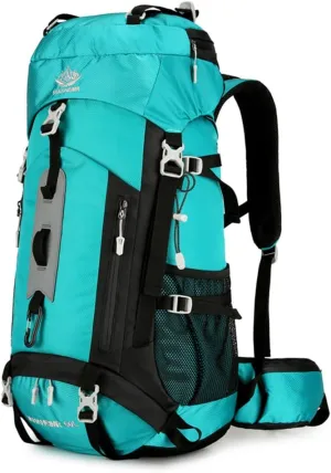 Waterproof Backpacking Mountaineering Backpack 60L Hiking Backpack Large acity Camping Backpack