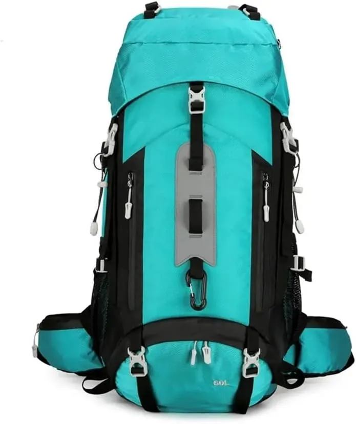 Waterproof Backpacking Mountaineering Backpack 60L Hiking Backpack Large Capacity Camping Backpack