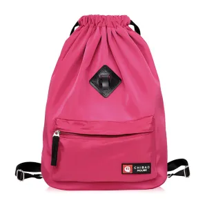 Waterproof leisure drawstring bag