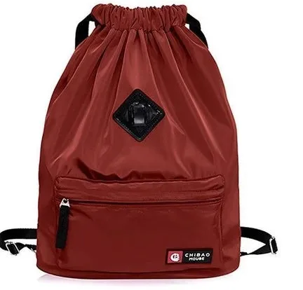 Waterproof leisure drawstring bag
