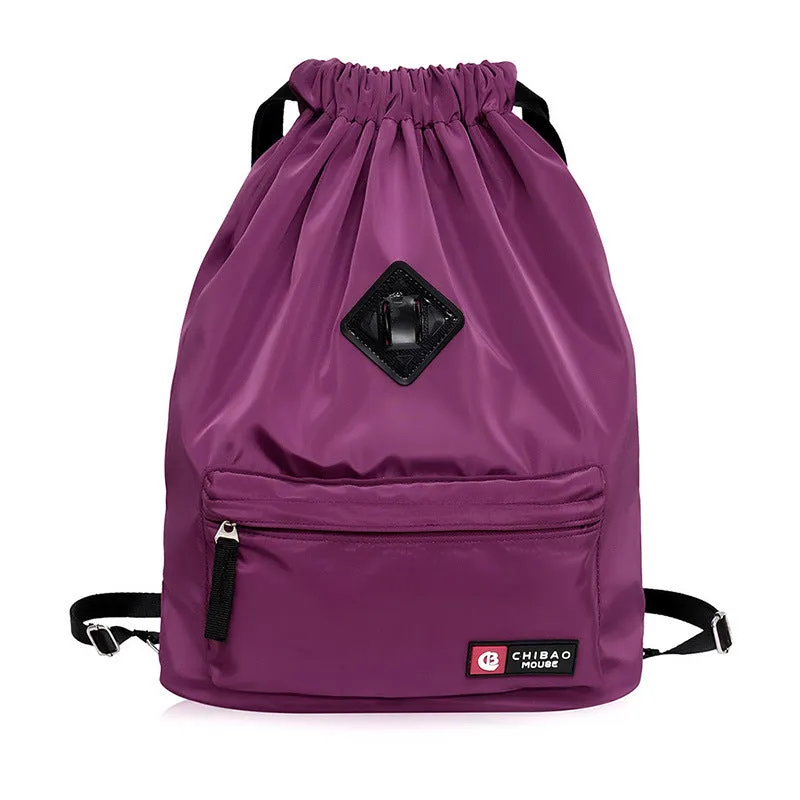 Waterproof leisure drawstring bag