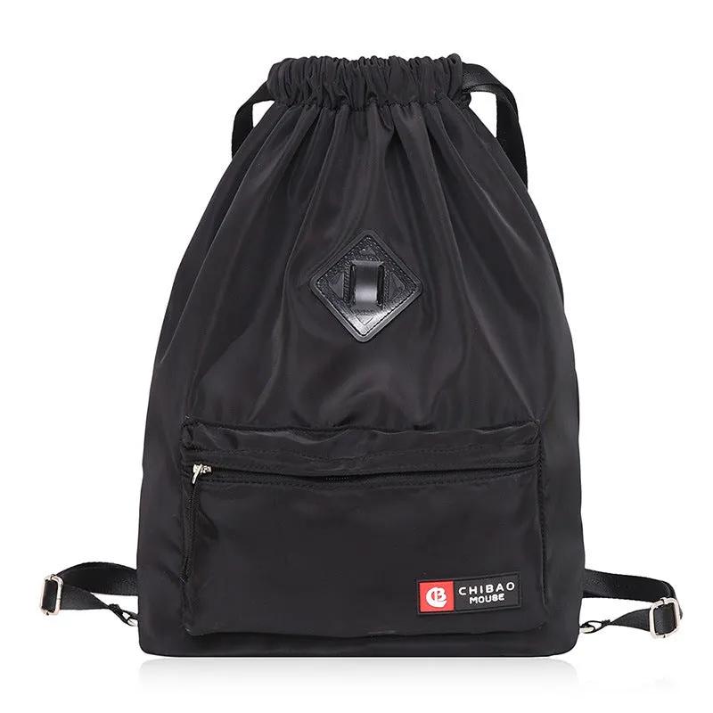 Waterproof leisure drawstring bag