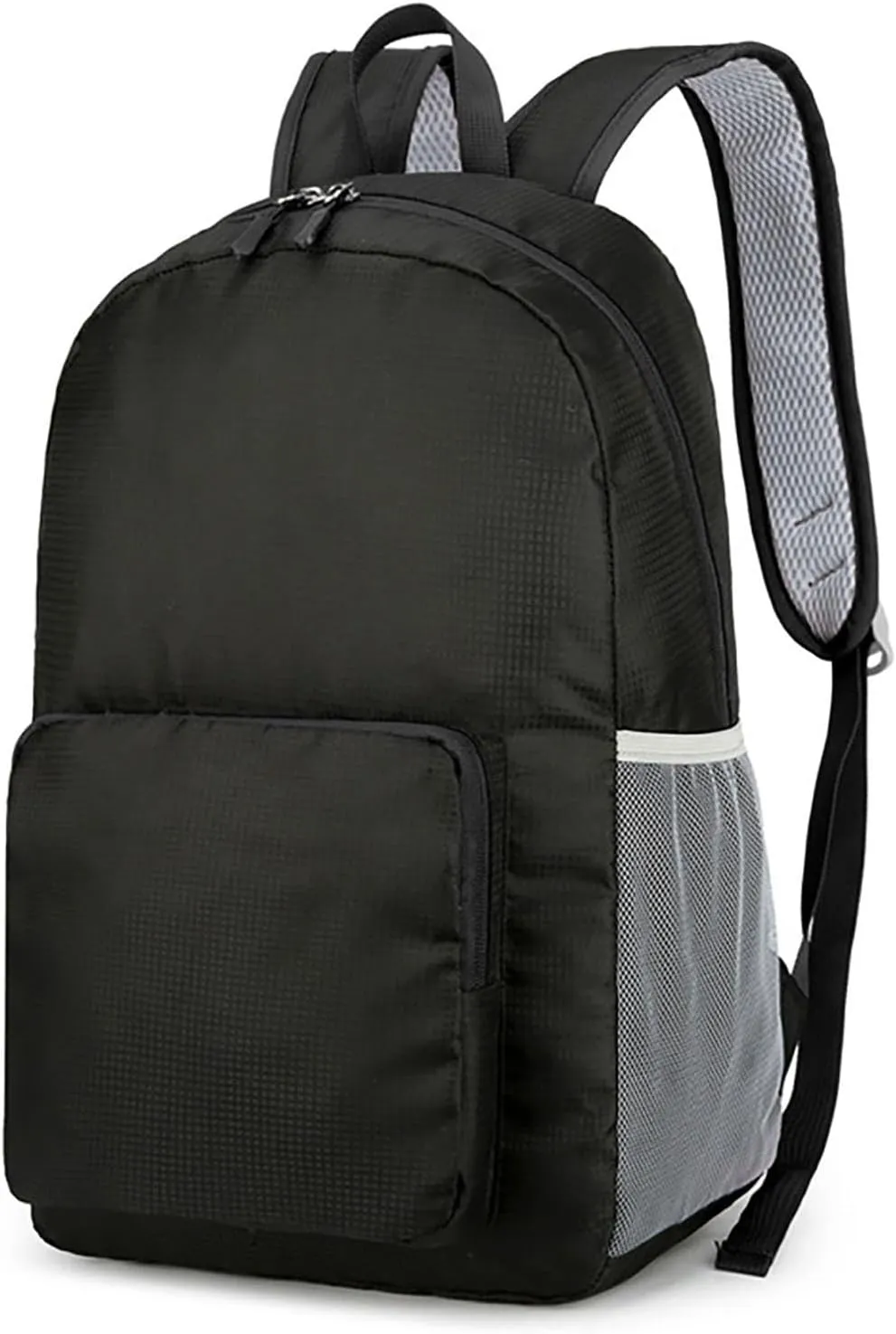 Waterproof Ultralight Foldable Backpack for Outdoor Travel & Camping, 16-Inch Packable Daypack (Black)