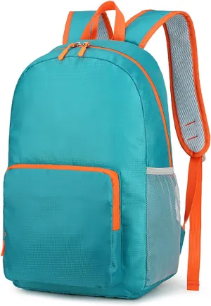Waterproof Ultralight Foldable Backpack for Outdoor Travel & Camping, 16-Inch Packable Daypack (Green)