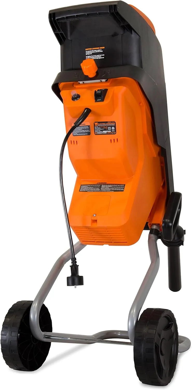 WEN 41121 15-Amp Rolling Electric Wood Chipper and Shredder