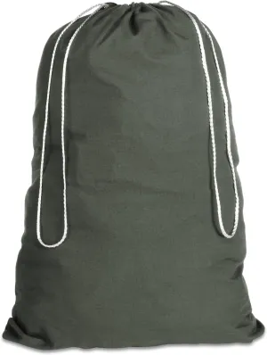 Whitmor 6353-1191-GRN Cotton Laundry Bag-Duffel Green