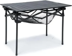 Whitsunday Aluminum Folding Outdoor Camping Table Compatible with Wagons (Carbon Black, Square (H))