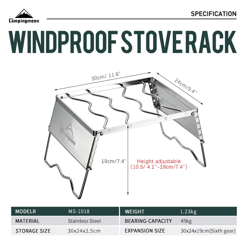 Wi-Fi-enabled Campingmoon Special offer   Windscreen MS-1018-SW Grill