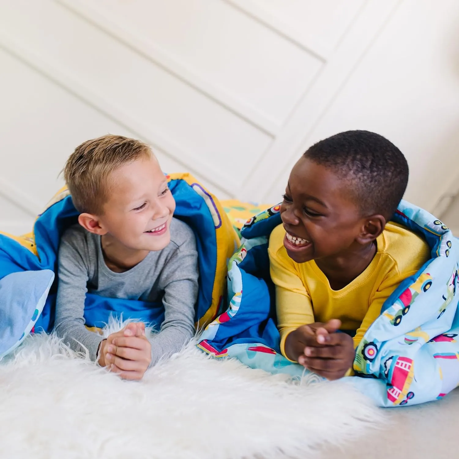 Wildkin Kids Sleeping Bag – Roll-Up Design with Storage Bag for School, Travel & Camping - Jurassic Dinosaurs