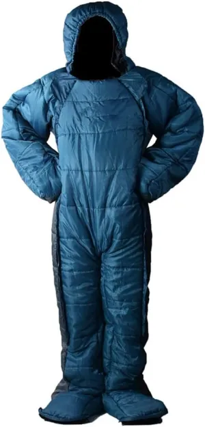 Wing Enterprises Adult Wearable Sleeping Bag Suit for Camping, Standing 3 Season Full Body Sleeping Wear for Travel Outdoor Hiking,Human Shaped,Zipper Design,M