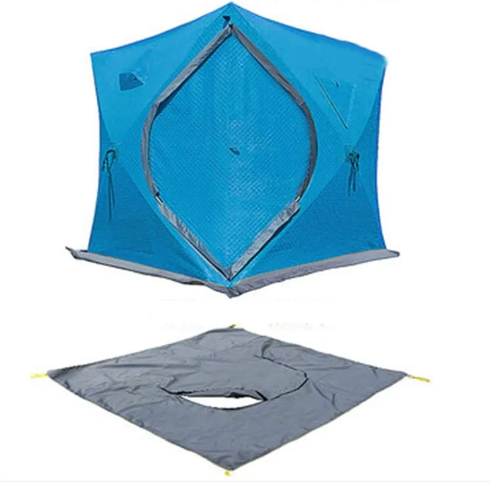 Winter Tent Winter Ice Fishing Tent Outdoor Camping Tent 3 Season Windproof Mountaineering Hiking and Fishing to Quickly Set Up 4 People for Family Short Weekends