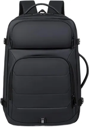 WOBBLO Hiking Daypacks Expandable Backpacks USB Charging Port Bag Waterproof Multifunctional Business Travel Bag