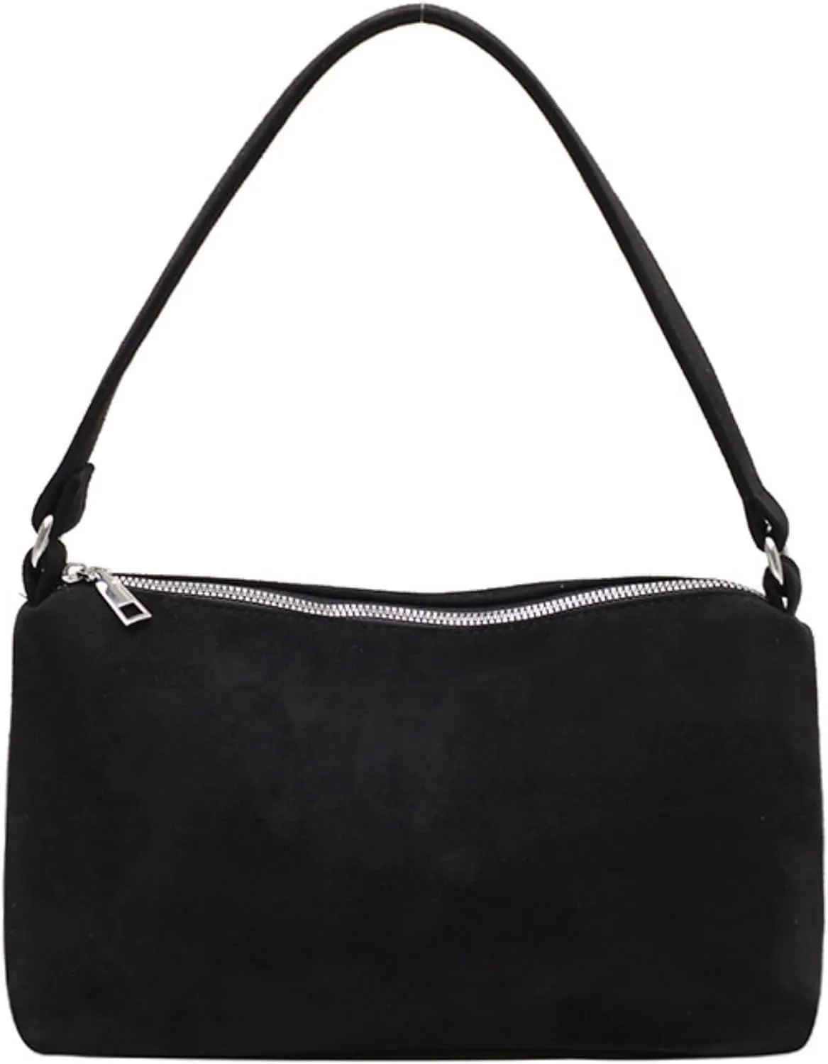 Women 2025 Fall Winter Retro Suede Shoulder Bag Small Hand Purse Soft PU Suede Clutch Bag