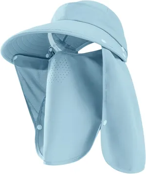 Women Fishing Hat with Face Cover and Neck Flap UPF 50  Sun Protection