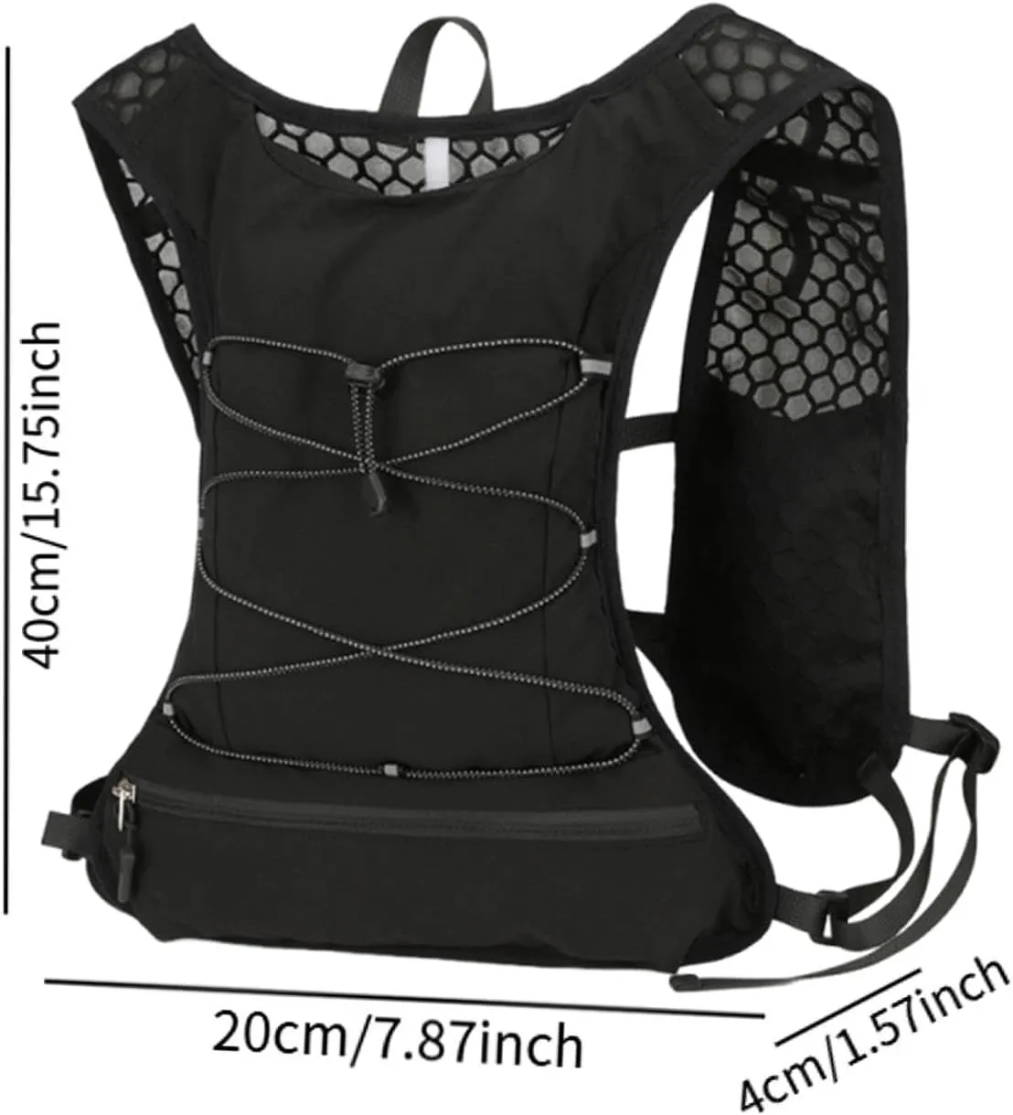 Women Running Vest Water Pack Comfortable Runner Rucksack Portable Hydration Backpack Sports Bag for Hiking Climbing Race