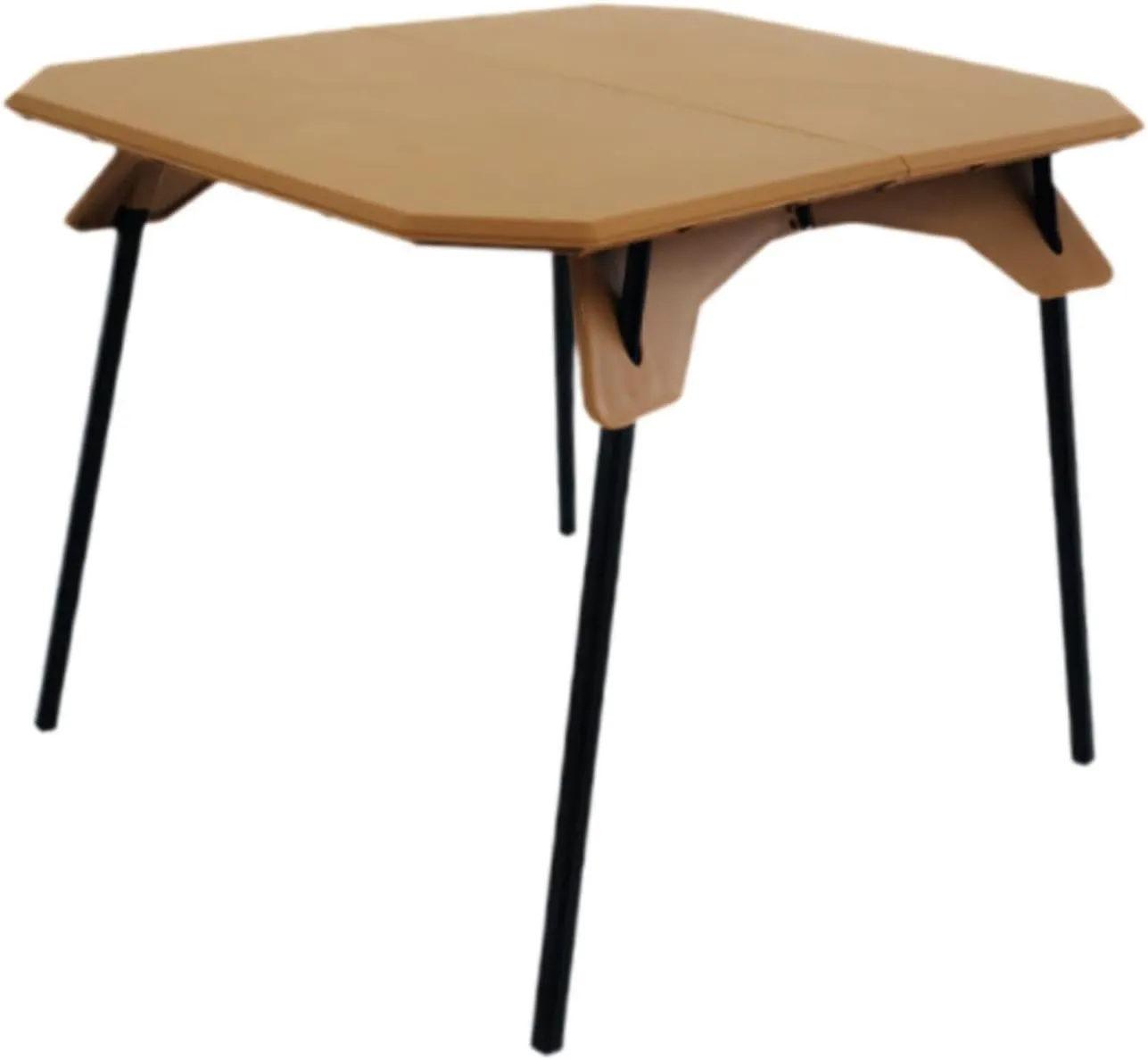 Yiju Adjustable Height Folding Table for Outdoor Activities and Gatherings, Khaki