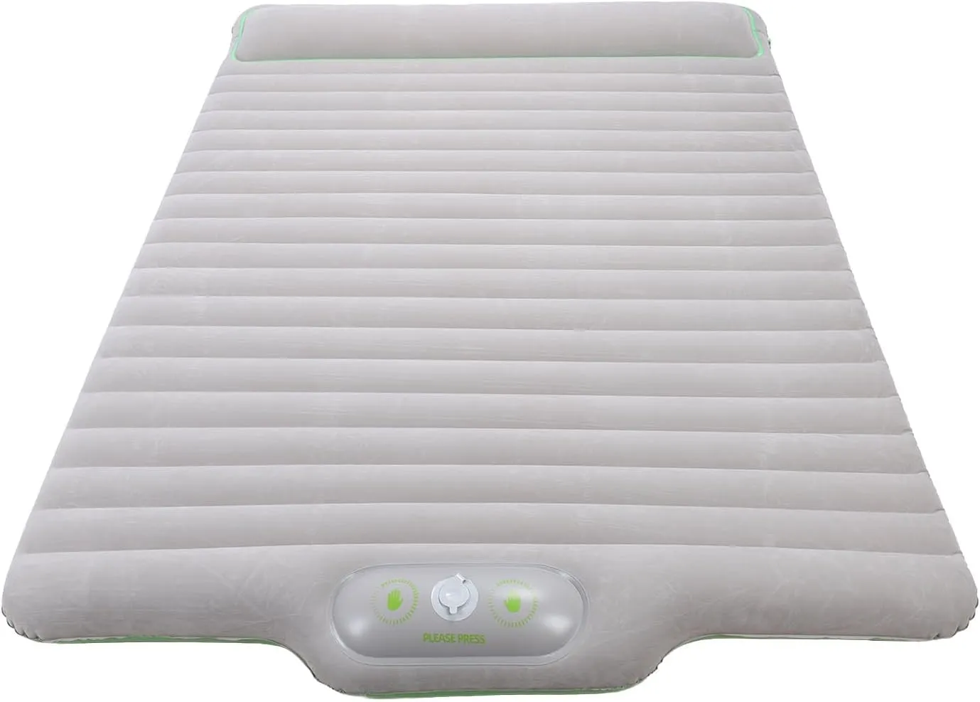 Yosoo Inflatable Camping Bed Portable Sleeping Mat for Camping Hiking Press Inflation Lightweight PVC Material (Grey)