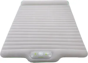 Yosoo Inflatable Camping Bed Portable Sleeping Mat for Camping Hiking Press Inflation Lightweight PVC Material (Grey)